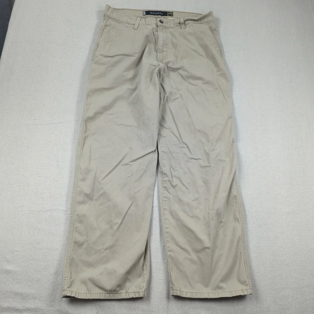 Vintage Levis Pants Men 34x30 Brown Silver Tab 90s‎ Straight